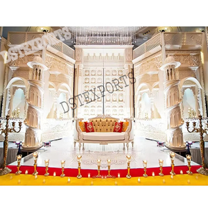 Mariage royal Scène Victoria Vancouver Mariage victorien Thème blanc Scène fibre Mariage exclusif Scène moghole - Product Image 1