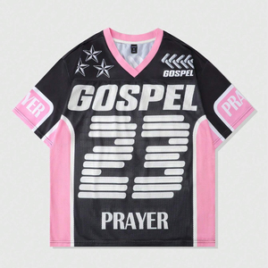 Maillot de football américain surdimensionné à épaules tombantes pour hommes - Product Image 3