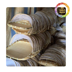 Viet Nam Panier de vannage en bambou avec couverture de filet alimentaire pliable | Plusieurs tailles disponibles - Product Image 2