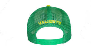 Casquette en maille à 5 panneaux avec logo personnalisé brodé, coloris contrastés et fermeture snapback à boucle plastique - Product Image 4