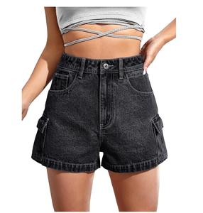 Breathable Stylish <b>Women</b> Denim <b>Shorts</b> High Quality Casual Outdoor Wear Use Custom Logo Ladies Denim <b>Shorts</b> - Product Image 5