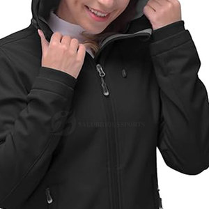 Chaquetas Softshell para Mujer Más Vendidas, Ajuste Entallado, Ligeras, Transpirables, Relleno de Algodón Teñido Liso - Product Image 5