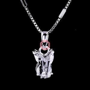 Colgantes de joyería fina de oro de 14KT, dijes de 0.5CT-2.0CT HPHT/CVD, diamantes cultivados en laboratorio, DEF IGI/GIA certificado para regalo de Play Boy - Product Image 1