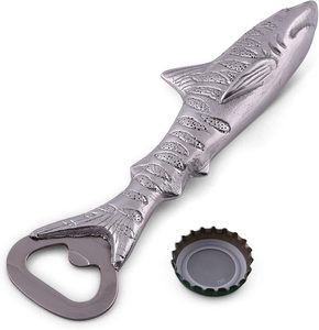 Cá Mập 7 Inch Dài Giả Mạo Rượu Vang Mở Nhôm Kim Loại Xử Lý Mở Chai - Product Image 2