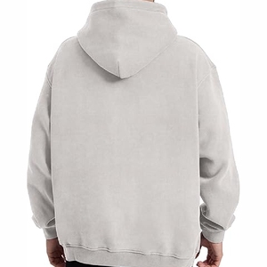 Sweat-shirt à capuche rose pâle premium pour homme, en molleton, avec poche avant, design personnalisé - Product Image 5