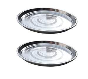 Ensemble de 6 plaques en acier inoxydable multifonctions écologiques de qualité à l'exportation, polies en miroir et en toute sécurité, de couleur personnalisée, style moderne - Product Image 5