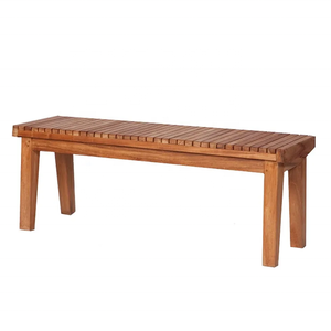 Banco de Jardín de Madera de Teca de Alta Calidad para Exteriores, Desmontable, Resistente al Agua, Ecológico, de Estilo Moderno, Muebles para Parque - Product Image 1