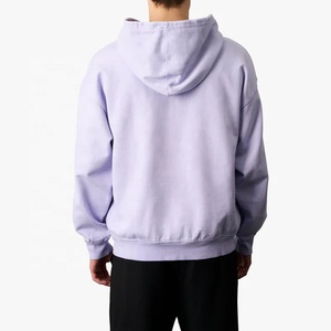 Logotipo personalizado al por mayor 350 Gsm Sudadera con capucha en blanco hombro caído hombres de alta calidad de peso pesado de gran tamaño Streetwear sudaderas con capucha de lujo - Product Image 5