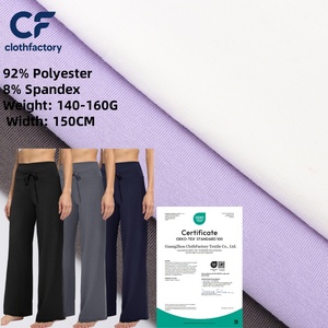 Lightweight Lounge Pants Women <strong>Black</strong> Grey Navy Blue 145G 92% Polyester 8% Spandex Fabric for Women Loose Yoga <strong>Trousers</strong> - Product Image 1