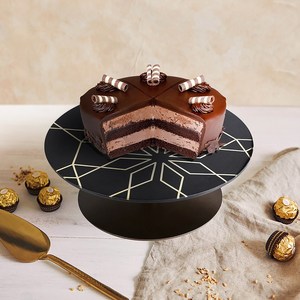 Soporte para Pastel Plegable de 2 Piezas, Estilo Boho Moderno, Ecológico, Personalizado, con Incrustaciones Geométricas de Latón, Material de PC Metálico Decorativo - Product Image 4