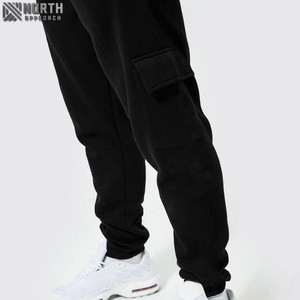 Customized Winter Men's Tracksuit <b>Jogger</b> <b>Set</b> with Custom Logo Elastic Waist 100% Cotton Breathable Gym Wear OEM - Product Image 5