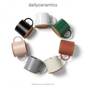 Ensemble de tasses à café en grès avec logo <span class=keywords><strong>personnalisé</strong></span>, meilleur cadeau familial, tasse à thé en céramique, vente en gros, impression de décalcomanie personnalisée, 11 oz - Product Image 2