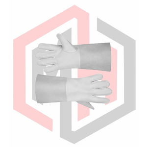 Gants de soudage en cuir gris, antistatiques, pour la lutte contre l'incendie, flexibles, respirants, résistants aux déchirures, résistants à l'usure, isolants thermiques - Product Image 6