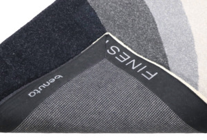 Luxury Modern Ivory Grey Hand <b>Tufted</b> Eco Friendly Area <b>Rug</b> Medium Pile Minimalist Geometric Wool Tencel Pattern Home Living Room - Product Image 5