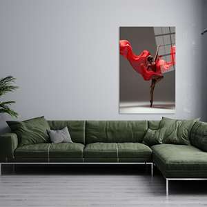 Impresión en Lienzo de Mujer Africana Elegante: Obra de Arte Impresa para Decoración del Hogar, ARTE EN VIDRIO TEMPLADO - Product Image 1