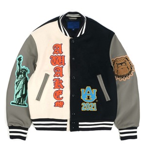 OEM Customize Varsity <b>Jacket</b> <b>Long</b> Sleeve Patch Chenille Embroidery Streetwear Letterman Varsity <b>Jacket</b> For <b>Men</b> - Product Image 4
