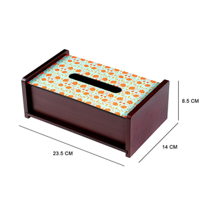 Elegante caja de pañuelos de madera maciza caja de servilletas esmaltada elegante soporte de pañuelos inteligente caja de pañuelos más vendida - Product Image 2