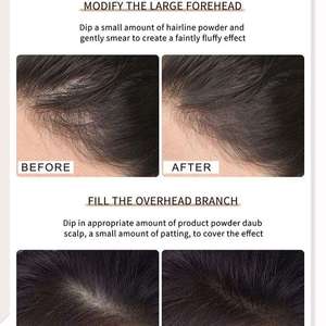 Correcteur de racine de cheveux personnalisé 24 couleurs Correcteur de cheveux naturel avec miroir et bouffée Private Label Hair Line Shadow Powder - Product Image 2