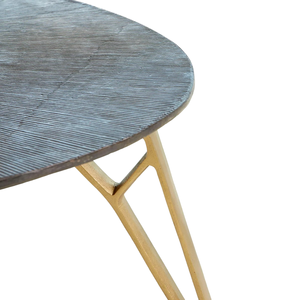 Venta al por mayor mesa de té minimalista moderna nueva combinación de mesas de centro ovaladas de metal para sala de estar muebles de uso doméstico - Product Image 2