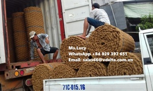 Le meilleur fabricant de tapis de porte en fibre de coco/grande couverture de matelas pour pavage extérieur et routier/tapis en fibre de coco Mme Lily + 84 906927736 - Product Image 2