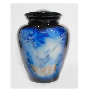 Urna de cremación de Ángel Azul, urna de cremación conmemorativa de bienvenida del cielo para mascotas y cenizas humanos, ataúd y urnas, Funeral decorativo - Product Image 6