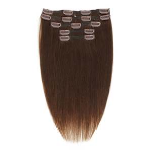 9A เรมี่ อินเดียน คลิปอิน แฮร์ เอ็กซ์เทนชั่นส์ 30 นิ้ว สีน้ำตาลเกาลัด # 4 - Product Image 3