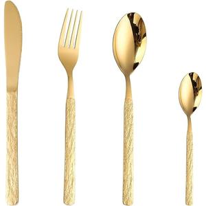 <b>Mirror</b> Polished Stainless Steel Cutlery Set Mirrored Stainless Material Durable for Daily Dining Special Occasions - Product Image 2