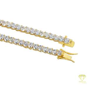 Nouveau design en argent sterling 925 avec bracelet de tennis en diamant moissanite plaqué or rose pour cadeau ou fête - Product Image 3