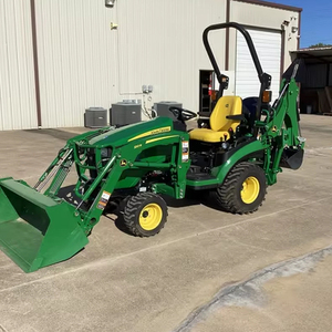JD 1025R 25HP Lawn Tractor with Backhoe Attachment Compact Utility Tractor diesel Engine Gear Drive Export Farm Equipment - Product Image 1