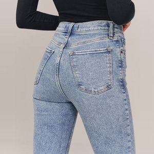 ¡Novedad de 2025! Pantalón vaquero ajustado para mujer, transpirable, cómodo, informal, ropa de calle, personalizado, la mejor cintura personalizada al por mayor - Product Image 6