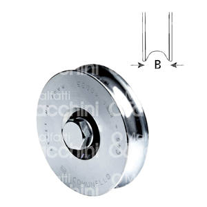 RUEDA RANURAS 1 rodamiento Acero zincado - Product Image 1