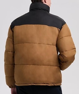 Chaqueta de Invierno Impermeable y Transpirable de Nailon con Diseño de Parches de Dos Tonos, Chaqueta de Burbujas Acolchada, Cortavientos, Ropa Urbana para Hombre - Product Image 5