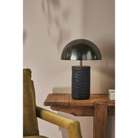 Lampe de Chevet de Luxe la Plus Vendue, Design Européen Moderne, Écologique, en Métal Noir, Fer, Contrôle Tactile AC, Intensité Variable, Protection Oculaire