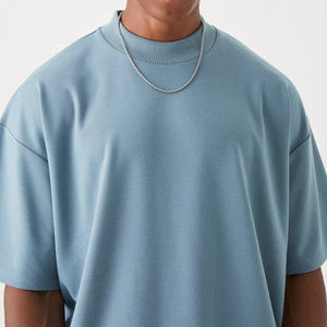 เสื้อยืดคอกลมผ้าคอตตอนสำหรับผู้ชายเสื้อคอกลมเสื้อแขนสั้นทรงหลวมพิมพ์โลโก้ตามสั่งสำหรับ100% - Product Image 2