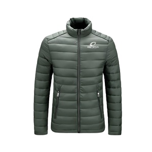 New Arrival <b>Men's</b> Puffer <b>Jacket</b> Stand Front Windproof Eco-Friendly Anti-UV Patchwork Design <b>Long</b> Sleeves Winter Clothing Good - Product Image 1
