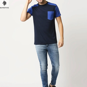 เสื้อยืดผ้าฝ้าย100% สำหรับผู้ชายระบายอากาศคอกลมสไตล์ฮิปฮอปสีทึบลายย้อมธรรมดา - Product Image 5
