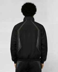 ชุดวอร์มวิ่งสองชิ้นขนาดใหญ่พิเศษ ผ้าไนลอนโพลีเอสเตอร์เนื้อยับ แจ็คเก็ตกันลมและกางเกงจ็อกเกอร์ ชุดวอร์มน้ำหนักเบา - Product Image 2