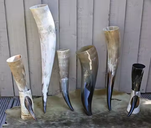 Cuerno vikingo para beber Ágata personalizada natural Cuerno para beber Tallado vikingo Cuerno para beber Búfalo por artesanía creciente - Product Image 2