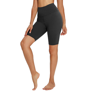 Shorts de compression de fitness pour femmes à taille haute, design cycliste personnalisé, tissus respirants, couleur unie, yoga quadridirectionnel - Product Image 6