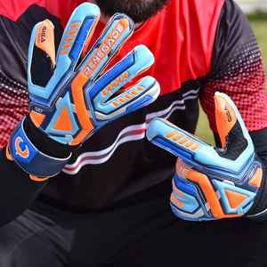 Gants de gardien de but en cuir de qualité supérieure personnalisables sur mesure coupe personnalisée poignée en latex de football en gros - Product Image 5