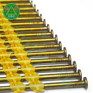 Clavos de plástico de 3 "con mango liso Revestimiento amarillo Cabeza redonda Opción confiable para enmarcar proyectos con precios de fábrica - Product Image 2