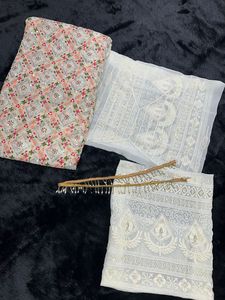 Fil brodé fantaisie zari avec séquence de travail Saree Mariage, Fête, Festive, - Product Image 4