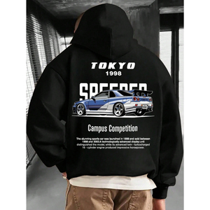 New Washing Printing <b>Hoodie</b> <b>American</b> Retro Oversized Sweatshirt Man Hoodies Hip Hop Long Sleeve Pullover <b>Hoodie</b> OEM - Product Image 3