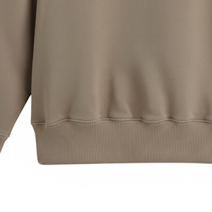 Custom Heavyweight 100% Cotton <b>Men's</b> Regular Fit Half <b>Zip</b> <b>Quarter</b> <b>Zip</b> Drop Shoulder Pullover Winter Plain <b>Fleece</b> Sweatshirt - Product Image 5