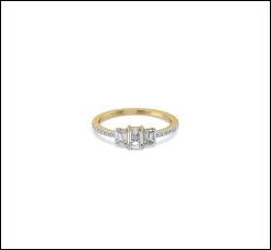Bague solitaire exclusive en or 18 carats avec diamant de laboratoire EF VS-VVS 0,5-0,52 ct, design artisanal pour femmes, vente en gros - Product Image 3