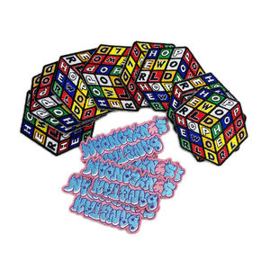 2025 patchs de broderie en sergé écologiques personnalisés formes de coeur et de fleurs coupe à chaud ou bord de Merrow principalement en tissu - Product Image 2