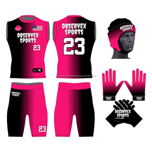 Conjunto de Uniforme Personalizado para Fútbol Americano 7v7 - Camiseta y Pantalones Cortos Personalizados para Equipo - Duraderos, Transpirables, Antibacterianos y que Absorben la Humedad - Product Image 1