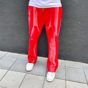 Men's Casual Lightweight Eco-Friendly Waterproof Sweatpants Custom Embroidery Design Street Fashion Flare Pants Cotton Fleece - Product Image 3