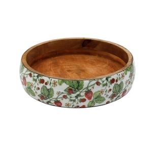 Tazón para Servir de Madera de Mango, Fabricante Indio, Interior Esmaltado, Ecológico, Moderno, Calidad Estándar en India - Product Image 2