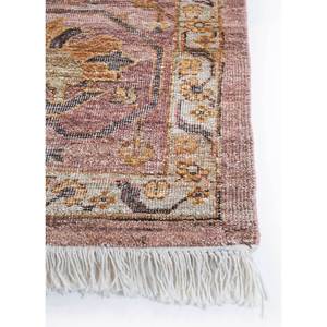 Someplace in Time Tapis en laine noués à la main rose et violet, motif médaillon afghan 9x12 pour la décoration de salon d'adolescents - Product Image 4